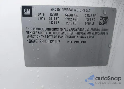 2013 Cadillac Ats Luxury from USA, damaged, VIN 1G6AB5S39D0121007